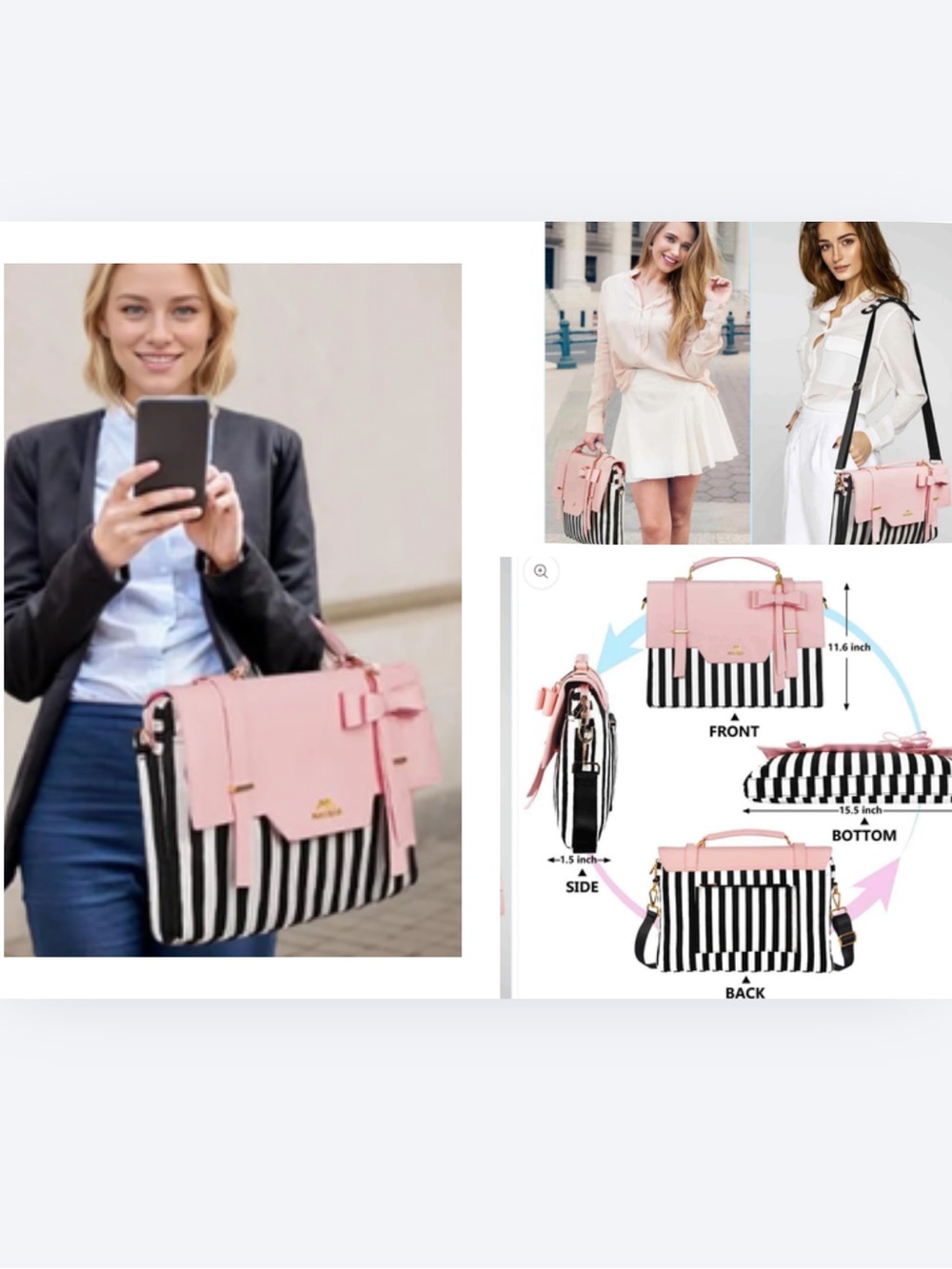 MATEIN Laptop Bag for Women. Messenger Bag